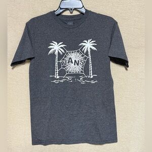 Vans Charcoal Palm Tree Graphic Tee